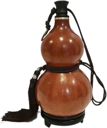le lattine di zucca naturali, le lattine di vino d Brocca di Zucca Naturale,Bottiglia di Acqua di Vino ad Alta capacità, Zucca di Acqua e Vino for Il Campeggio,Marrone(500ml)
