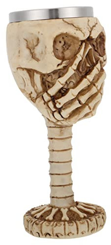COLLBATH 1pièce Mug à Acier Inoxydable Forme De Crâne Gobelet Halloween Créatif Pour Boissons Tasse à Vin Et Thé