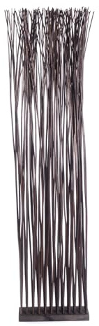 DESIGN DELIGHTS RAUMTEILER Slim | Weidenholz, 170x40cm | Zweige Paravent, Raumtrenner, Stellwand, Trennwand, Ankleide Sichtschutz, Äste Trennschutz | Farbe: braun