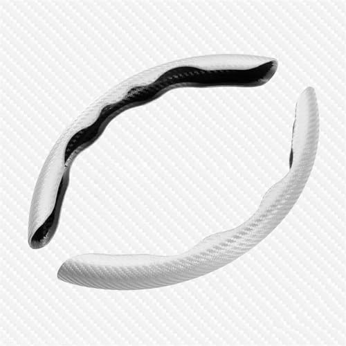 Rivestimento Protettivo Volante Coprivolante Per Auto Coprivolante Coprivolante Traspirante Durevole Ecologico Interni Auto Belli E Alla Moda Copristerzo(LeatherCarbonfiberWH)