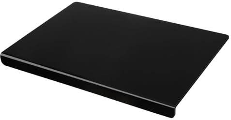 Planche à découper en acrylique – Tapis de découpe antidérapant avec rebord de comptoir | Planche à découper en acrylique | Protection de plan de travail noir | Planche à découper noire pour couper