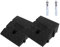 Lot de 2 grandes rampes de seuil légères et portables avec vis d'expansion, installation facile pour allées, trottoirs, voitures, scooters, 25 x 27 x 11 cm