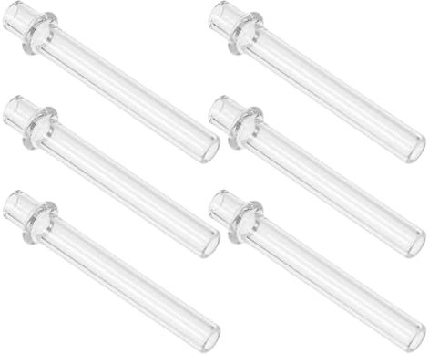 GOOHOCHY 6 Glas Glasdochthalter Hitzebeständig Für Öllampen Sturmlampen Teelichter Ersatzdochtröhren Zubehör
