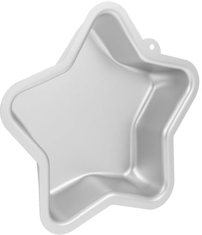 BESPORTBLE Stampo per Torte a Stella in Lega di Alluminio Antiaderente Teglia per Dolci Resistente alle Alte Temperature Mini Tortiera per Compleanni e Feste