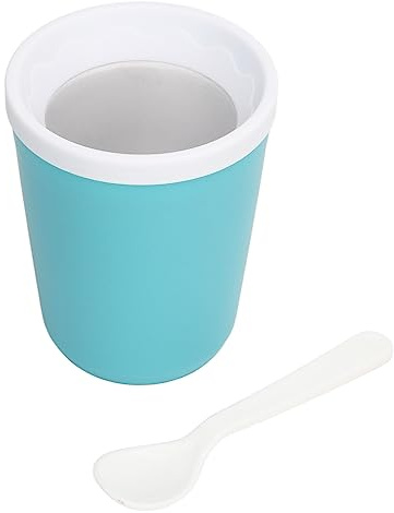 Haofy Slushie Maker Cup 16 Oz Kapacitet för Snabb Dryckskylning med Rörsked DIY Juicemixer för Hem, Kontor, Resor (Blå)