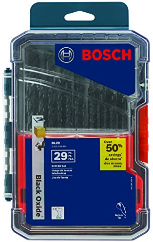 Bosch BL29 Metallbohrer-Set, Schwarzoxid, 29-teilig