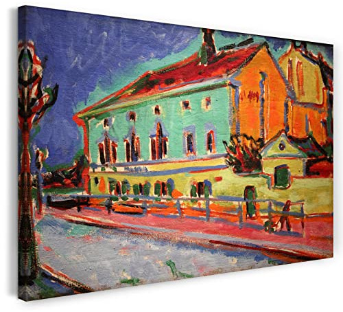 Leinwand (60x40cm): Ernst Ludwig Kirchner - Häuser in Dresden