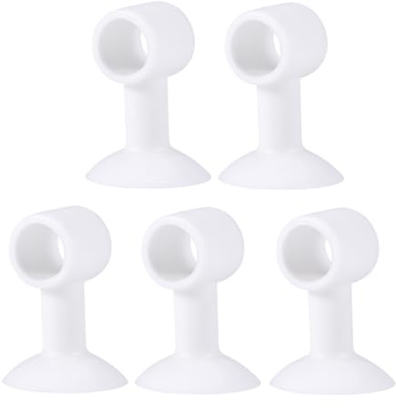 BESPORTBLE 5 stücke Silikon Anti-kollision Türstopper Griffe Tür Schutz Pad Saugen Gummi Türklinke Stoßstange Crash Pads Protector (Weiß)