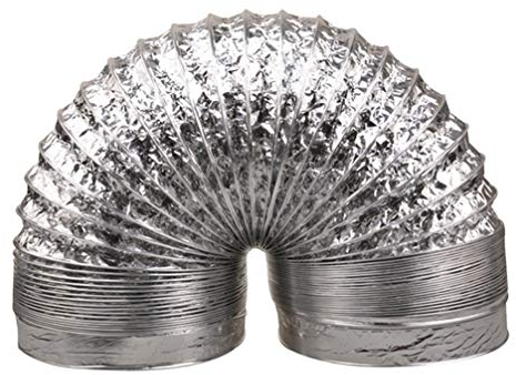 Cabilock 1pc Aluminum Foil Duct Hose for Ventilation Fire-Resistant Ventilation Pipe Diameter for Kitchens Bathrooms Greenhouses