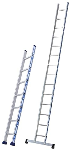 Tubesca - Echelle simple droite 7 échelons hauteur d'accès 3,03 m - Platinium