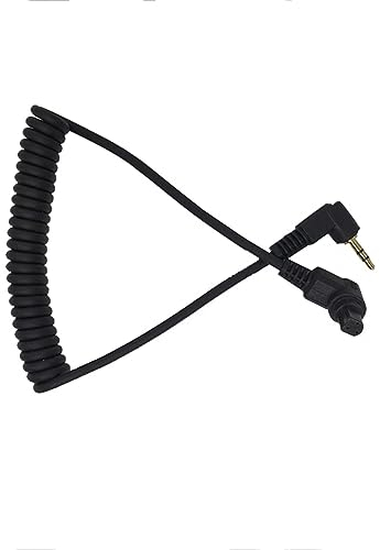 HangTon Remote Shutter Release Trigger Cable for Canon R3 R5 1DX 6D 7D 5D MKIII 60D EOS SLR Camera, 2.5mm Controller to N3