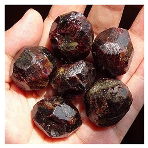 FUDGIO Natural Crystal Rough 100g100% Natural Red Garnet Quartz Crystal Gemsheet Healing Energy Stone Garden Yardhome Demagnetization Rough