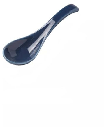 Cucharas de sopa chinas, cucharas de sopa asiáticas de cerámica, Cuchara de cerámica Hogar Creativo Lindo Cuchara pequeña Cocina Cuchara de arroz Redonda Cuchara de Gachas Cuchara de Mesa Cuchara de P