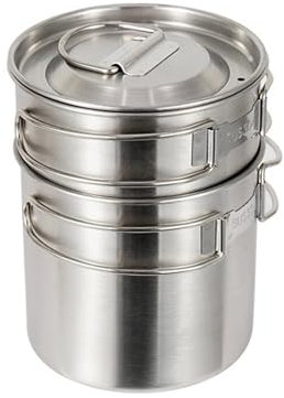 Vaso de agua de camping de acero inoxidable con asa plegable para pícnics, taza de agua para exteriores, utensilios de cocina para acampar, tazas de café