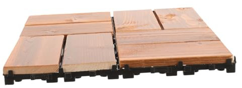 EXCEART piastrelle da esterno per patio pavimento in legno del cortile pavimento del balcone box auto piastrelle ad incastro piastrelle per pavimenti esterni plastica Light