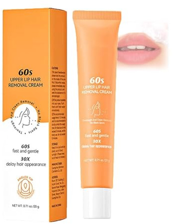 Barebliss Facial Hair Removal Cream, Upper Lip Hair Remover Cream, 60s Convenient Depilatory Serum, For Face, Upper Lip, Chin, For All Skin Types (1)