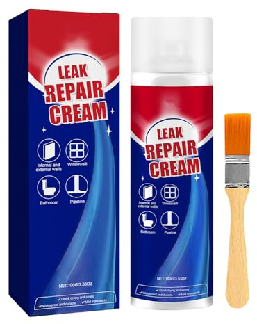 Tuxuseo Liquid Imperméabilisant pour Toiture, Liquide de Réparation des Fuites pour Murs et Toitures en Apply, Bouche-Fissures pour Murs à Séchage Rapide et pour Fenêtres, Salle de Bain Carrelage en