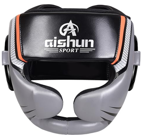 Wansiman Casque Boxe Anglaise,Casque De Boxe pour Sparring,Casques MMA,Karaté Casques des Boxes,Protection des La TêTe,Protecteur De TêTe Rembourré RéGlabl,pour Karaté,EntraîNement