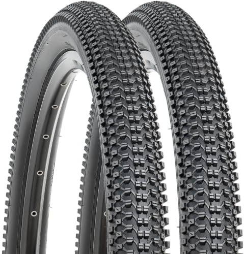 YunSCM 2Pcs Foldable 27.5 Inch Bike Tyres 27.5x2.10 Tires 54-584 Compatible With 27.5x1.95 27.5x2.0 27.5 x 2.10 27.5x2.125 Mountain/Gravel/Off Road/Road Bicycle Bike Tyre
