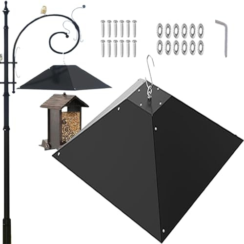 Deflector Anti Ardillas para De Aves - Accesorios Metálicos De Proteccion para Comida De Aves,Deflector Colgable para Exterior A Prueba De Ardillas | para Jardín Patio Parque