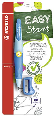 STABILO Easy Ergo X Linkshänder Druckbleistift 3,15 mm hellblau/blau