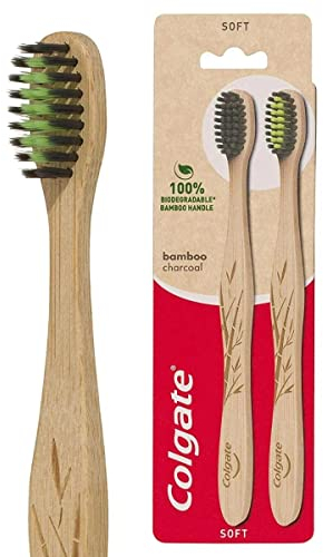 Colgate Bamboo Charcoal Soft Toothbrush 2Pk