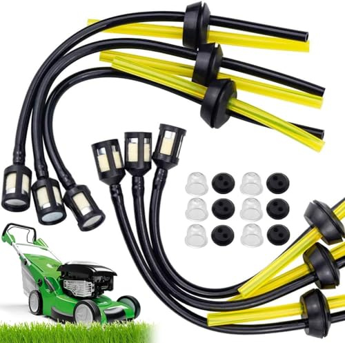 6Stück Benzinschlauch Dichtung Universal Benzinfilter Kit für Freischneider Trimmer Mower Motorsense Heckenschere Hochentaster 3 * 5mm