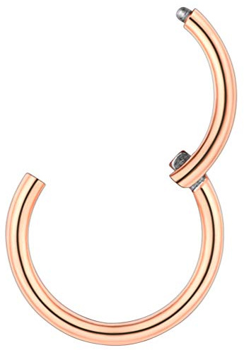 PROSTEEL Nasenpiercing Ohrpiercing 20G/18G Chirurgenstahl Universal Piercing für Nase Septum Ohr Helix Tragus Edelstahl/18k vergoldet 6/7/8/9/10mm Piercing Schmuck für Männer Frauen