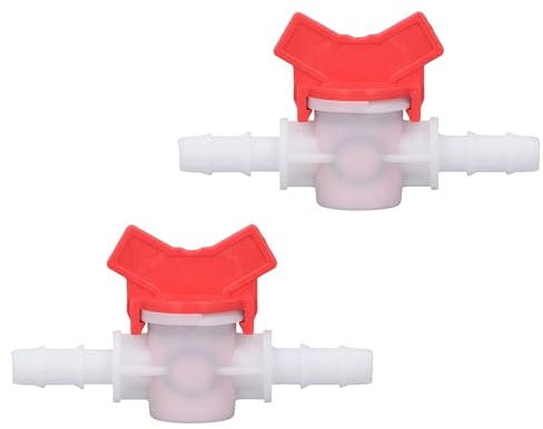 testyu 2 Stück Durchflussregler 10mm, Aquarium Schlauch Regelventil, Einstellbare Durchflussregler Wasserpumpe Gerade Ventil für Wasserschlauch