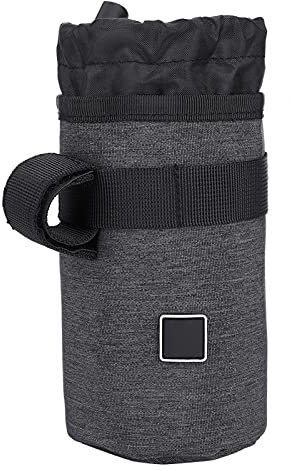 Fahrrad Flaschenhalter, Fahrrad Flaschenhalter Fahrrad Flaschentasche Fahrrad Flaschentasche Fahrrad Trinkflaschenhalter Tasche Tragbare Fahrrad Fahrrad Wasserkocher Isolierkäfig(Dunkelgrau)
