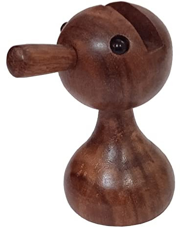 Purpledip Brillenständer aus Holz, Schneemann, niedliches Design, Brillen-Spezifikationen, Halter (12590)