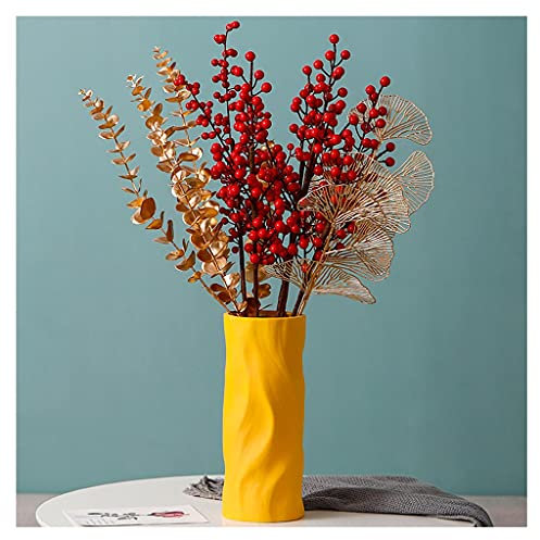 Fiori artificiali Fiore artificiale Bouquet di agrifoglio moderno stile TV cabinet ingresso decorazione decorazione domestica soggiorno secco decorazione floreale Decorazioni floreali per la casa