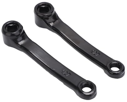 Perfeclan Pédalier de vélo, Bras de manivelle, Arbre de Volant d'inertie, Durable, Multi-Usage en Aluminium pour vélo Pliant, vélo d'exercice, raccords de vélo, 127 Bras de manivelle