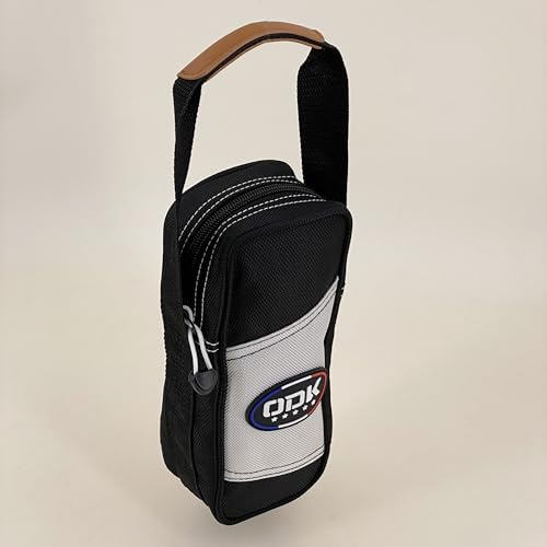 ODK Oddeka Tasche für Boccia, Aufbewahrung für 3 Kugeln, Tragegriff, Reißverschluss, französisches Produkt, Schwarz