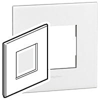 Legrand Cubierta para interruptor de luz de policarbonato blanco 1 brotes H 237,5 mm B 178 mm