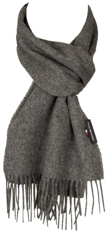 Tommy Hilfiger Schal Uptown Wool Scarf Grau 100% Wolle
