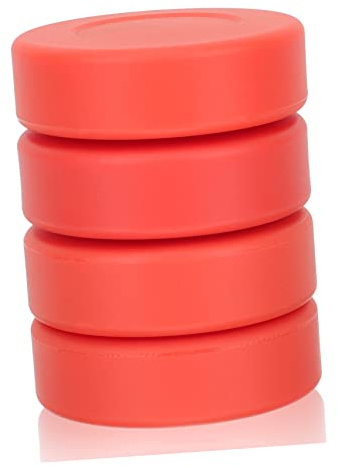 GOOHOCHY Eishockey Übungspucks 4 Stück Glatte Oberfläche Hochdicht PVC 7cm Für Indoor Und Outdoor Training Für Vereine Und Spieler