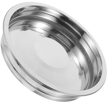KOCKSHION Portable Stainless Steel Communion Plate Multi-Function Party Tray for Table Decor Elegant Design Easy to Clean for Church Services and Gatherings Large