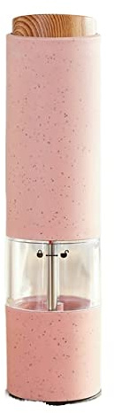 Electric Salt Pepper Grinder Set with Holder Automatic Spice Herb Mill with Adjustable Coarseness Core Mills Pepper Grinder Kitchen Gadget for Home Cooking Battery Operated Easy to Use and C