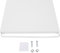 Nurnesy Sliding Microwave Oven Tray - Carbon Steel Countertop Organizer Shelf for Kitchen Appliances - Pull Out Storage Solution (White)