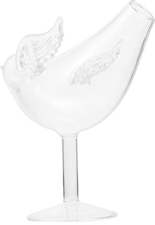 UTHCLO Glasbecher Mit Kreativem Vogelflügel-design Cocktailbecher Für Wein Und Cocktails Dekoratives Glas Für Zuhause Und Veranstaltungen