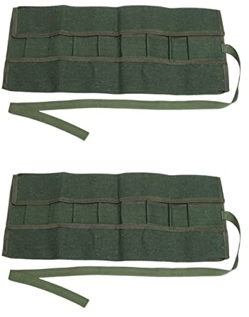 MVOSJFIE 2Pcs 600X430mm Japanese Bonsai Tools Storage Package Roll Bag Canvas Tool Set Case