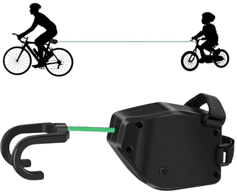 Abschleppseil Fahrrad Kinder, Elternkind Fahrrad Abschleppseil, Elastisches 2.5M Traktionsseil mit Dreiecktasche, Tragfähigkeit 500 lbs für Kinder MTB Bike