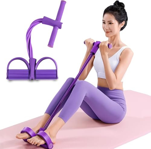 Multifunktionales Spannseil, 6-Teiliges Elastisches Yoga-Pedal-Zugband, Fitnessgerät Aus Naturlatex-Spannseil, Für Bauch-/Taillen-/Arm-/Bein-Dehnungs- Und Schlankheitstraining