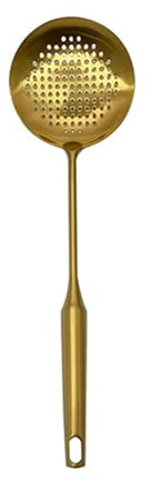 Mestolo da minestra in acciaio inox con spatola grande, set di utensili da cucina, cazzuola da cucina, regalo per gli appassionati di cucina