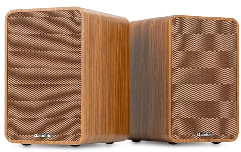 Audizio KS10 Altavoces HiFi Activos 120W HDMI ARC, Color Madera