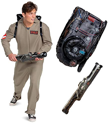 Disguise Offizielles Ghostbusters Kostüm Herren Damen Erwachsene, Halloween Faschingskostüm für Erwachsene Karneval Kostüme Geburstag Ghostbuster Costume