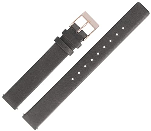 Skagen Uhrenarmband 12mm Leder Grau - SKW2267