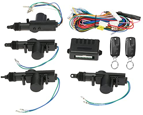 VISLONE Zentralverriegelung Universal Auto Türschloss Schlüssel Entry System Remote Central Control Locking Kit with Trunk Release Button