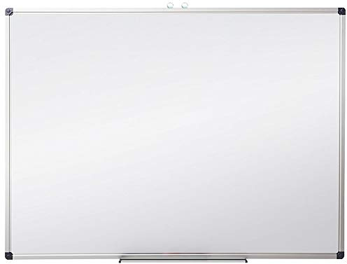 XIWODE Magnetic Dry Erase Board, Wall Mounted Whiteboard, 60 x 45cm, Lightweight White Board, Erase Board Silver Aluminium Framed with Lacquered Steel Surface